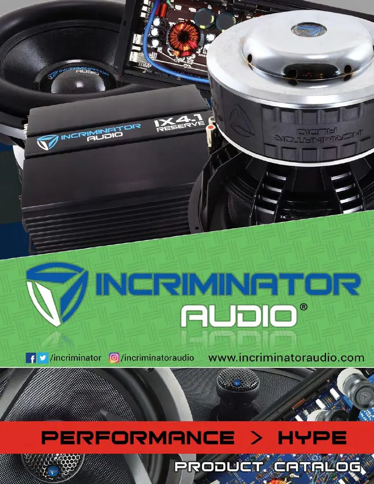 Cover of the Incriminator Audio product catalog