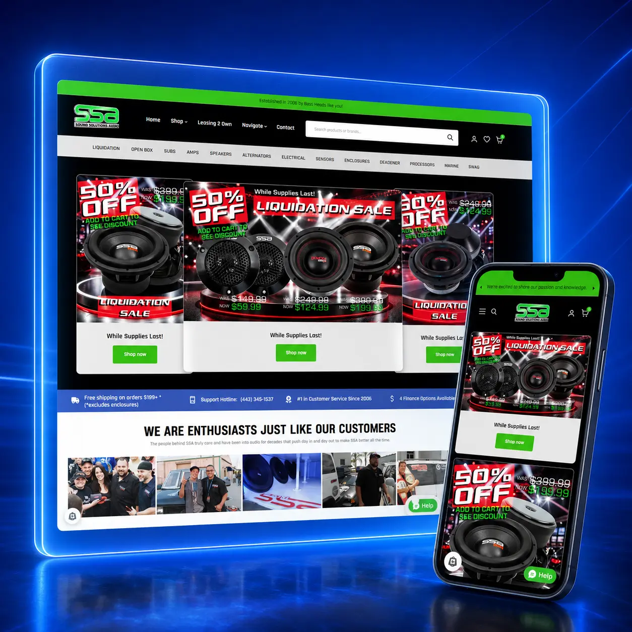 Ssa — responsive ecommerce work