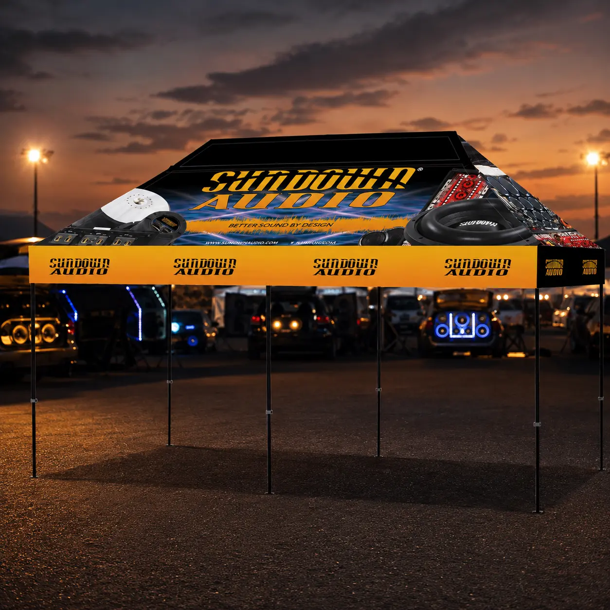 Sundown Canopy — packaging and physical brand work