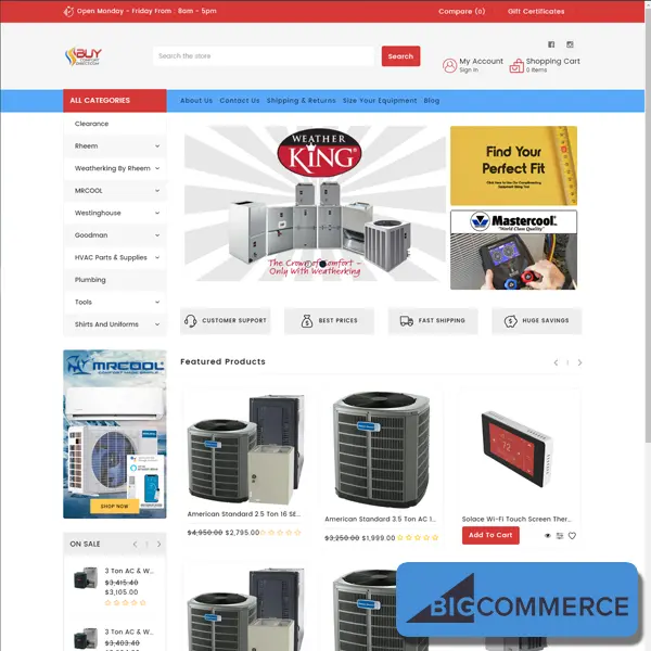 Buy Comfort Direct — website design work
