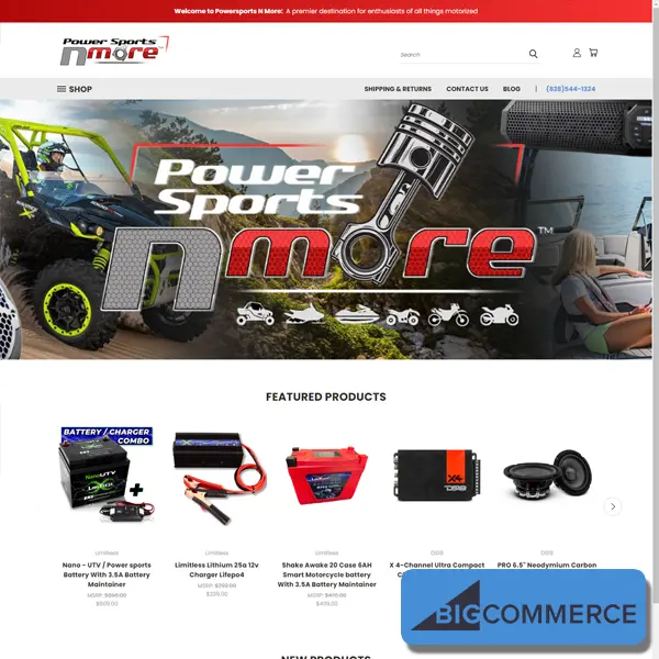 Power Sports N More — website design work