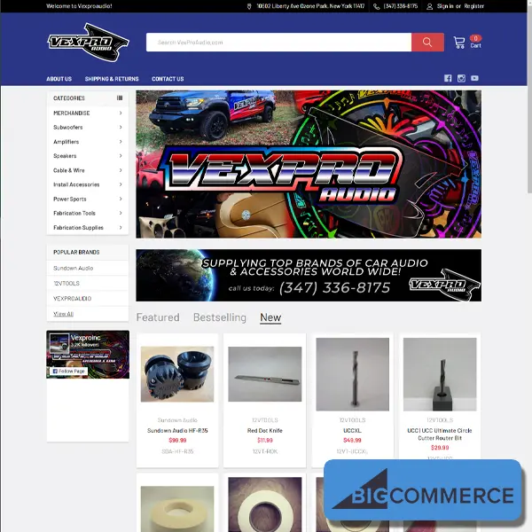 Vexpro — website design work